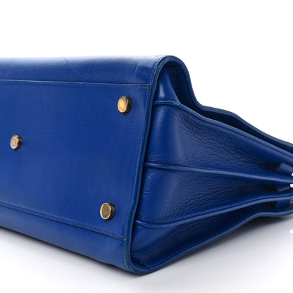 Saint Laurent Calfskin Small Sac De Jour Blue Majorelle 9 of 11