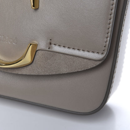 Chloe Shiny Calfskin Suede Mini C Double Carry Motty Grey 8 of 10