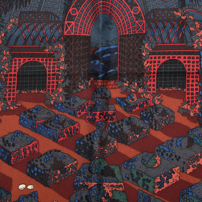 Hermes Silk Jardins D'Hiver Scarf 90 6 of 7