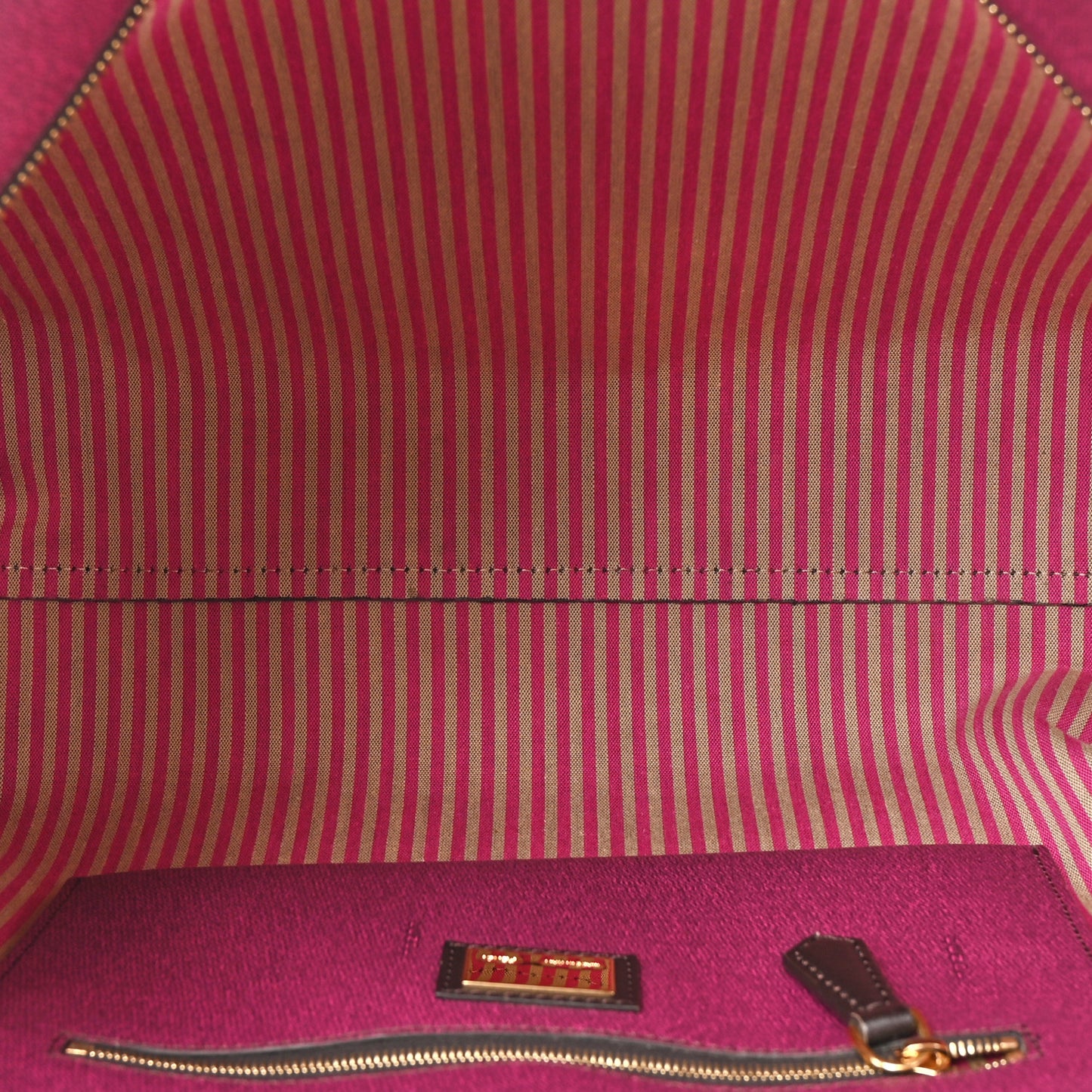 Zucca Spalmati Small Roll Tote Tobacco Fuxia