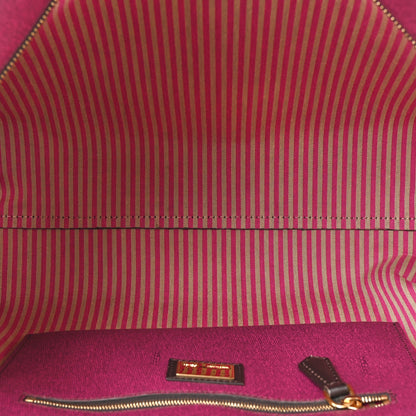 Fendi Zucca Spalmati Small Roll Tote Tobacco Fuxia 5 of 15