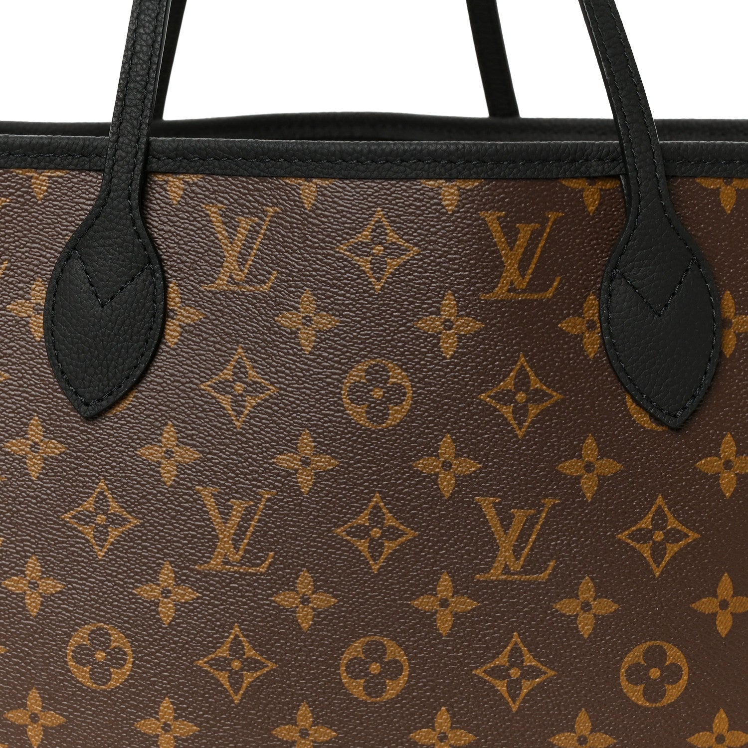 Louis Vuitton Monogram Calfskin Neo Neverfull Inside Out MM Black 9 of 11