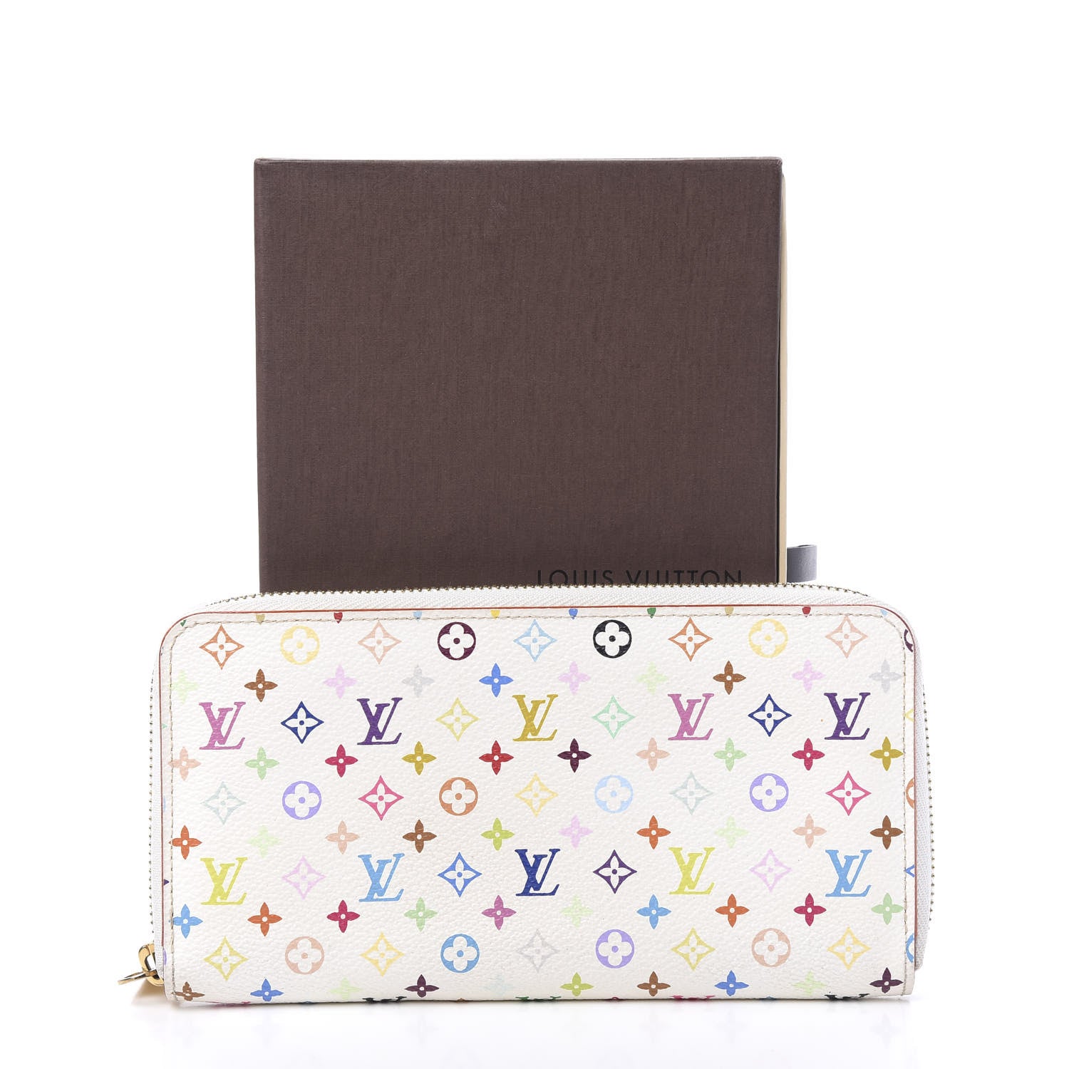 Louis Vuitton Monogram Multicolor Zippy Wallet White Eglantine 6 of 6