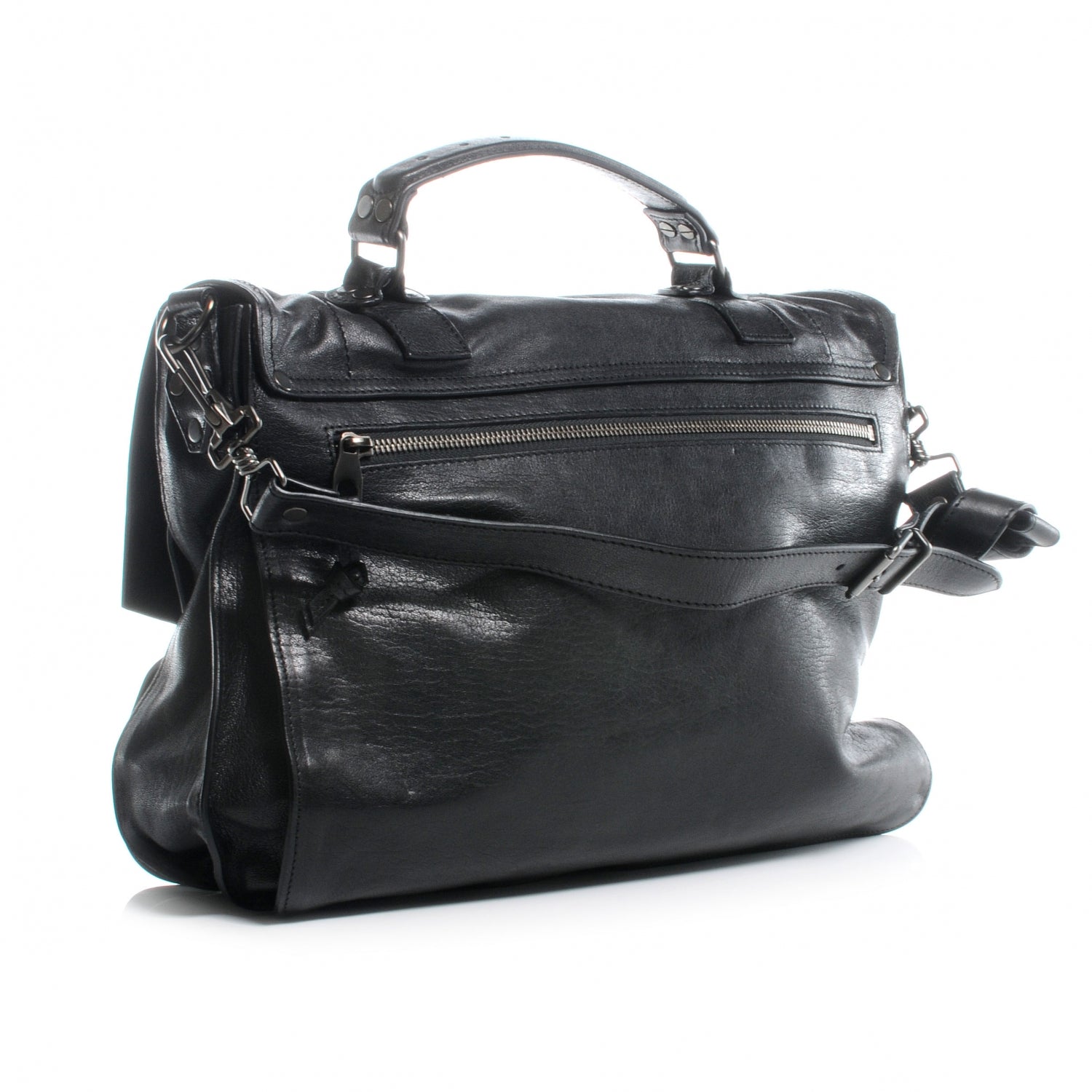 Proenza Schouler Lambskin PS1 Large Satchel Black 3 of 8