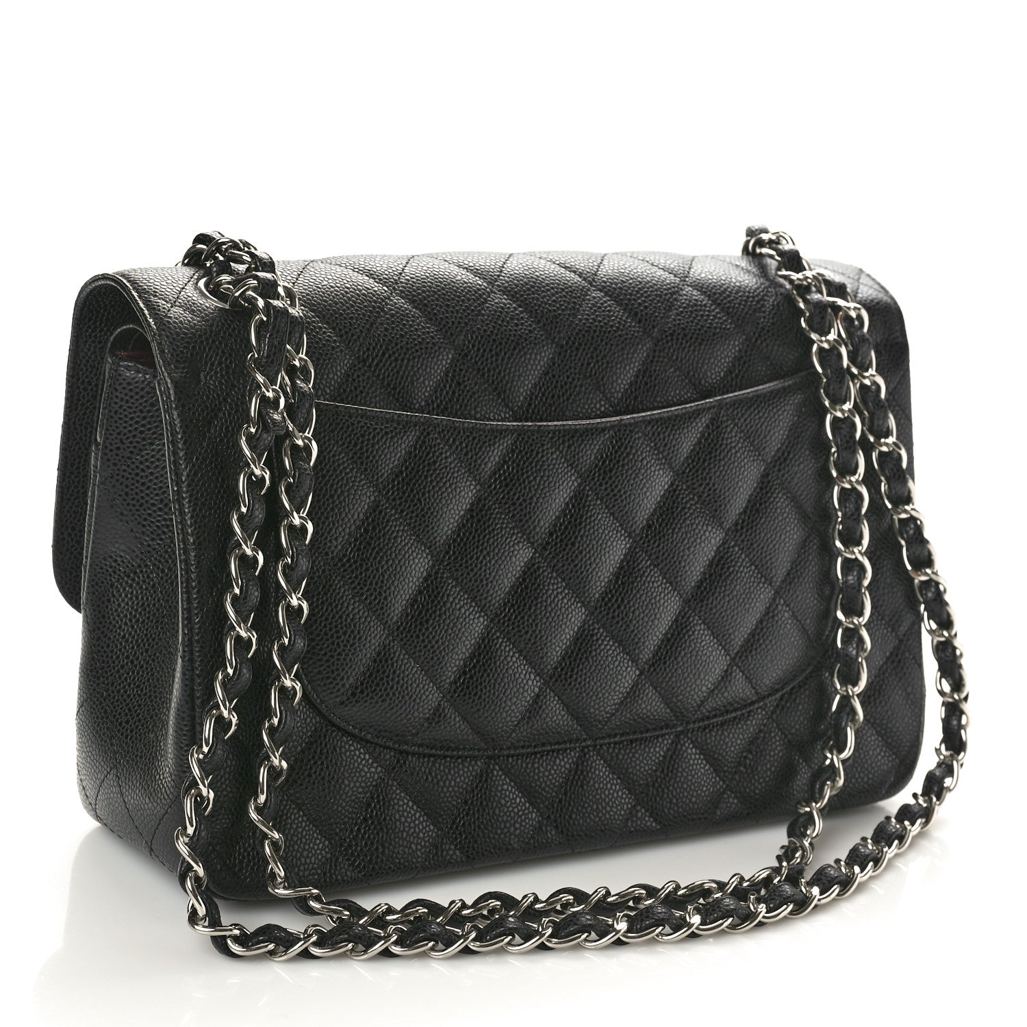 Chanel Caviar Quilted Jumbo Double Flap Black 3 of 10