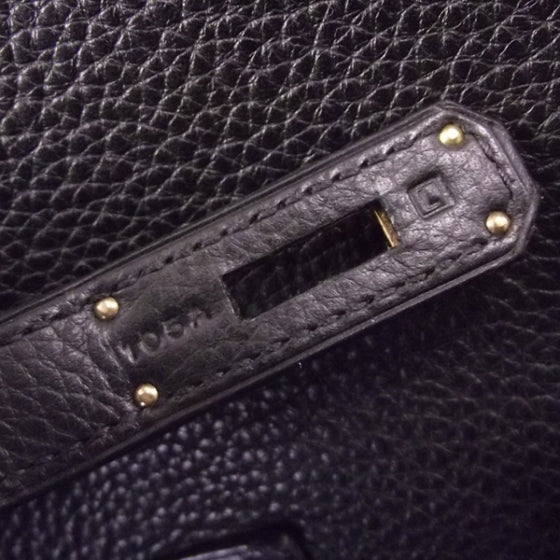Hermes Taurillon Clemence BIRKIN 35 Noir 12 of 13