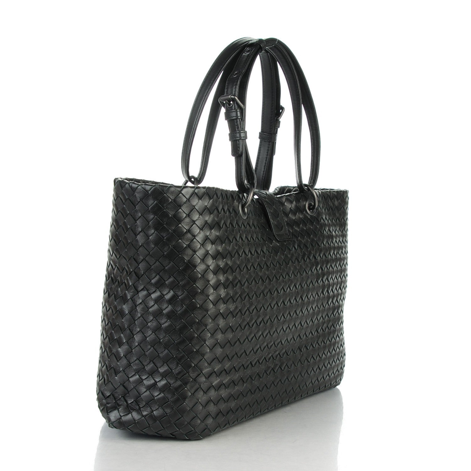 Bottega Veneta Nappa Intrecciato Capri Large Tote Nero Black 3 of 8