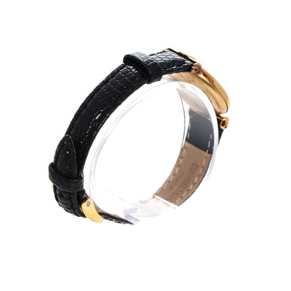 Cartier Sterling Silver Vermeil Lizard 23mm Must De Cartier Quartz Watch Black 4 of 11