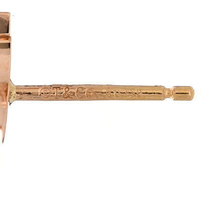 Tiffany 18K Rose Gold T Smile Stud Earrings 4 of 4