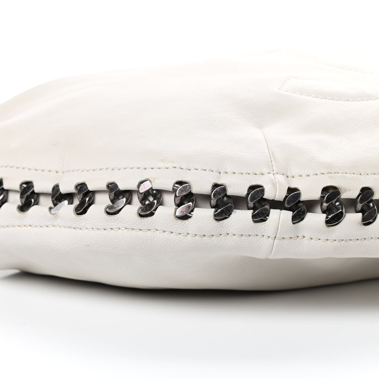 Chanel Calfskin Modern Chain Hobo White 9 of 13