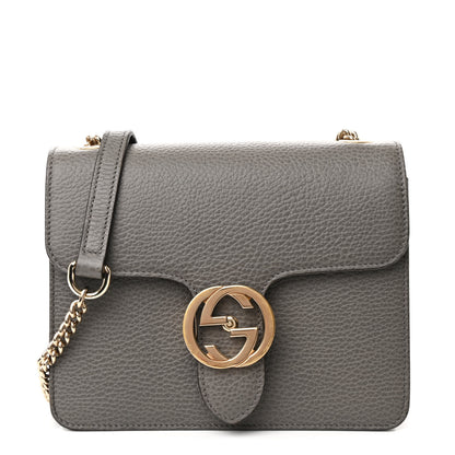 Gucci Dollar Calfskin Small Interlocking G Shoulder Bag Loess 1 of 13