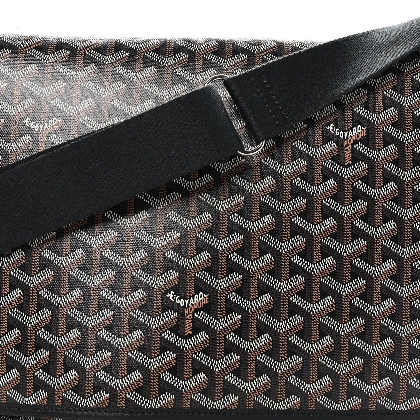 Goyardine Capetien Messenger Bag Black