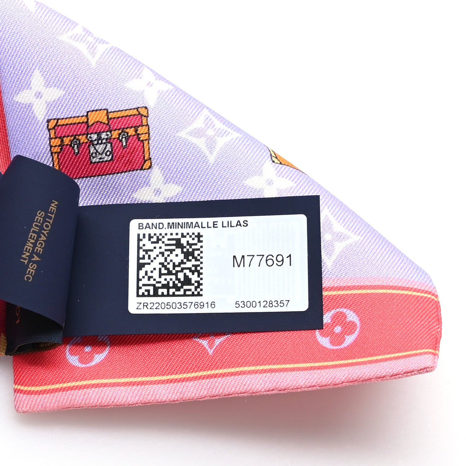Louis Vuitton Silk Monogram Minimalle Bandeau Lilac 3 of 4