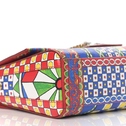 Dolce & Gabbana Dauphine Crystal Embellished Queen of Hearts Print Milennials Shoulder Bag Multicolor 8 of 9