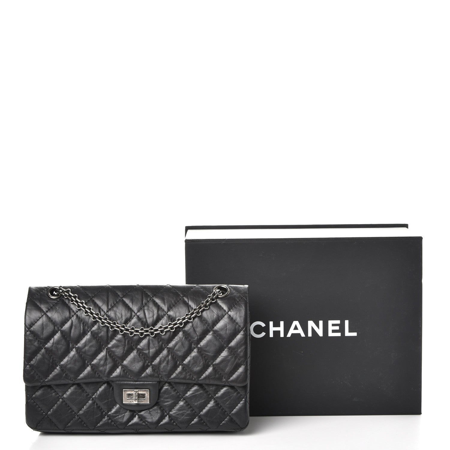 Chanel Aged Calfskin Quilted 2.55 Reissue 226 Flap Black 10 of 10