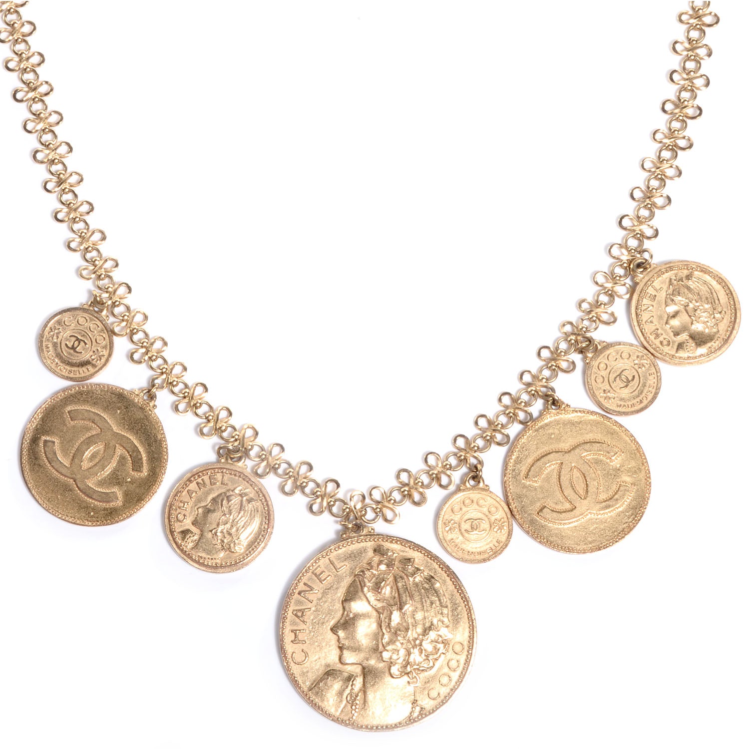 Chanel CC Coin Medallion Belt Gold 7 of 10