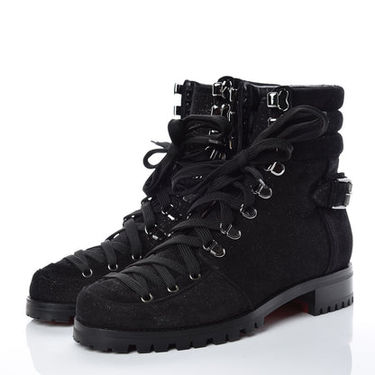 Christian Louboutin Crosta Star Who Runs Flat Boots 40.5 Black 3 of 8