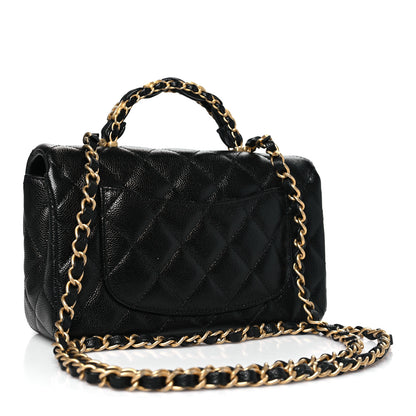 Chanel Caviar Quilted Mini Handy CC Flap Black 3 of 10