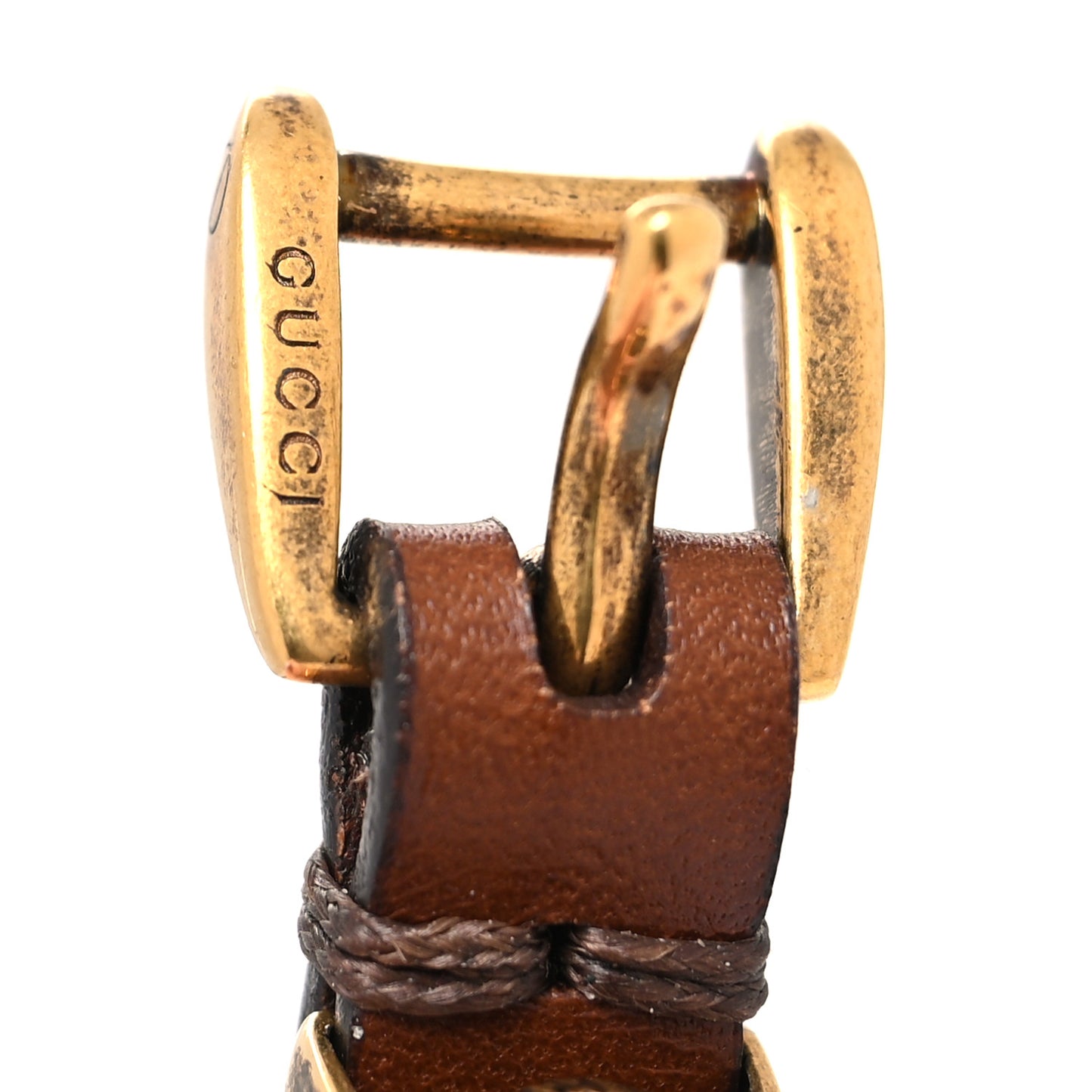 Calfskin Feline Heads Bracelet Brown