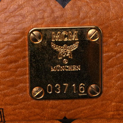 MCM Visetos Mini Boston Bag Cognac 15 of 16