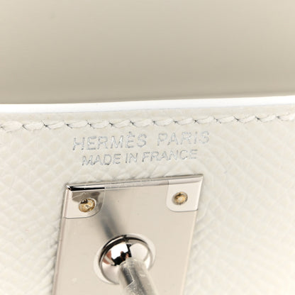 Hermes Epsom Mini Kelly Sellier 20 New White 11 of 19