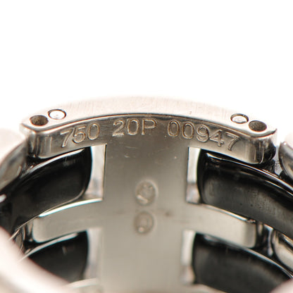 Chanel 18K White Gold Hematite Large Ultra Ring 6.5 Black 4 of 4