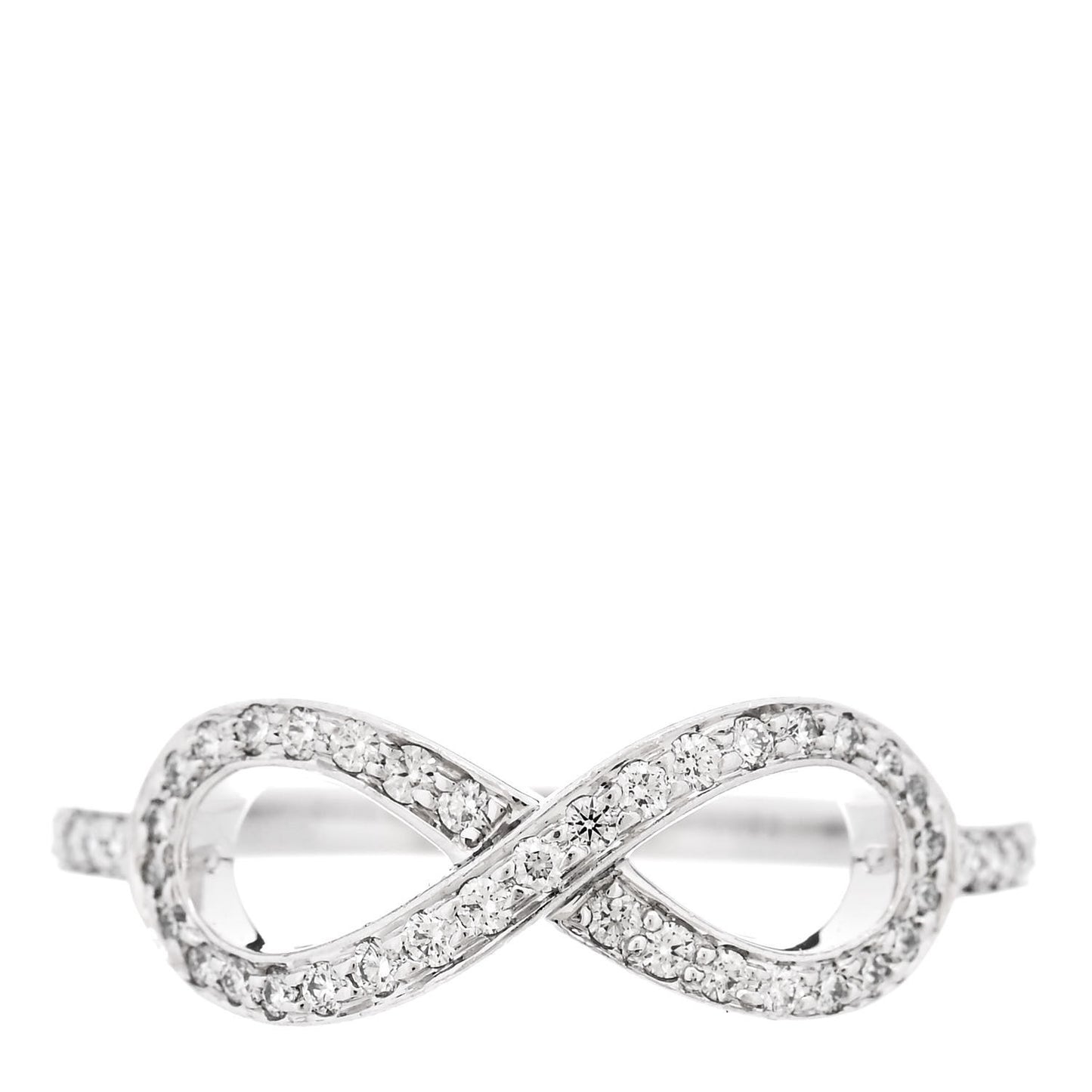 Platinum Diamond Infinity Ring 49 5