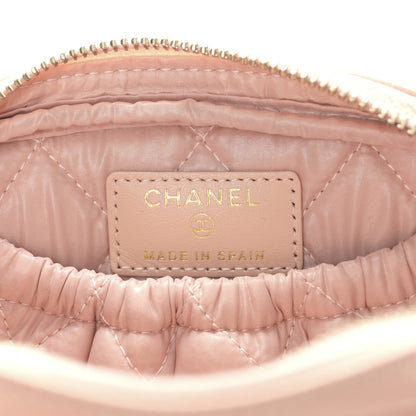 Chanel Caviar Quilted Small Curvy Pouch Cosmetic Case Light Pink 6 of 9