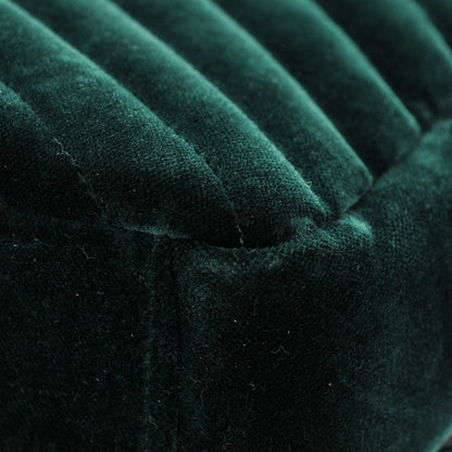 Saint Laurent Velvet Matelasse Chevron Medium Monogram Chain Bag New Dark Green 8 of 10