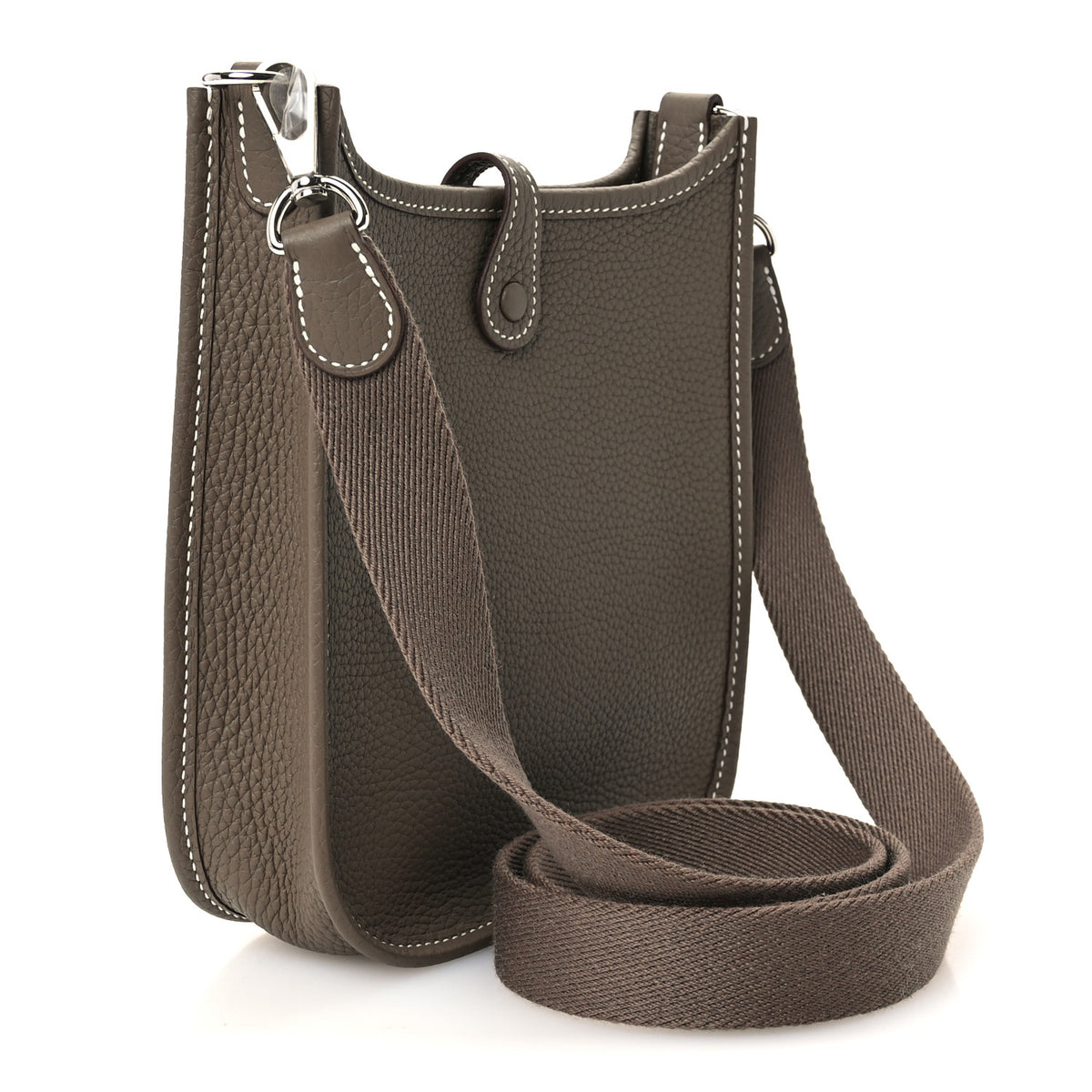 Hermes Taurillon Clemence Evelyne TPM Etoupe 3 of 12