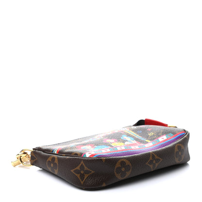 Louis Vuitton Monogram 2020 Christmas Animation Bumper Cars Mini Pochette Accessories Coquelicot 4 of 7