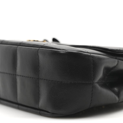 Chanel Lambskin Quilted Mini Chocolate Bar Camellia Flap Black 19 of 19