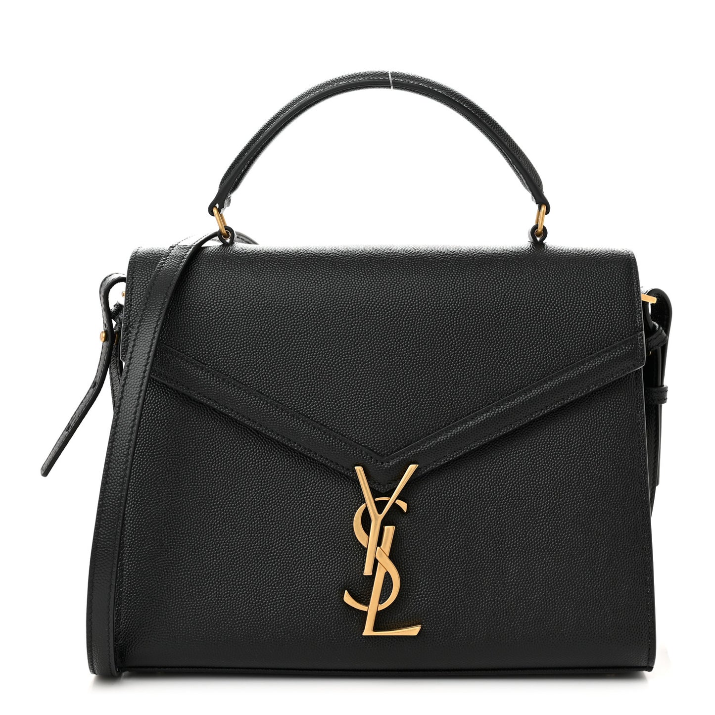 Grain de Poudre Medium Classic Monogram Cassandra Top Handle Black