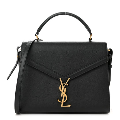 Saint Laurent Grain de Poudre Medium Classic Monogram Cassandra Top Handle Black 1 of 10
