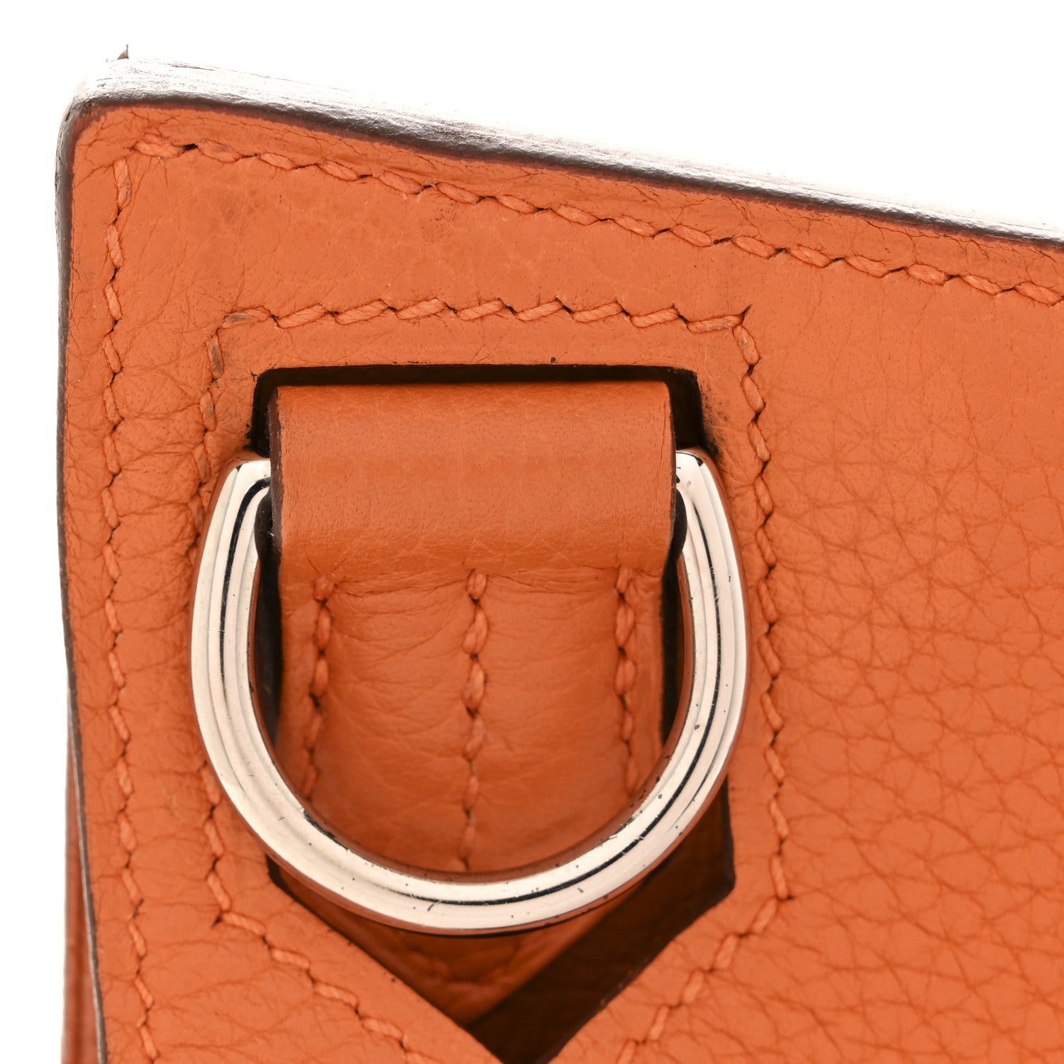 Hermes Taurillon Clemence Jypsiere 28 Orange 13 of 14