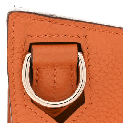 Hermes Taurillon Clemence Jypsiere 28 Orange 13 of 14