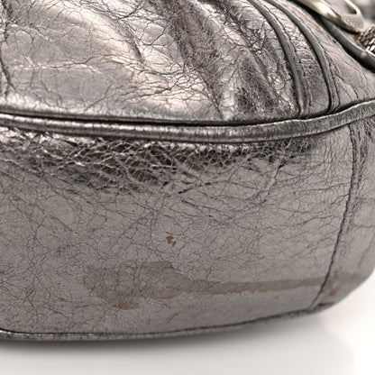 Balenciaga Metallic Agneau Arena Le Cagole Shoulder Bag XS Silver 12 of 12