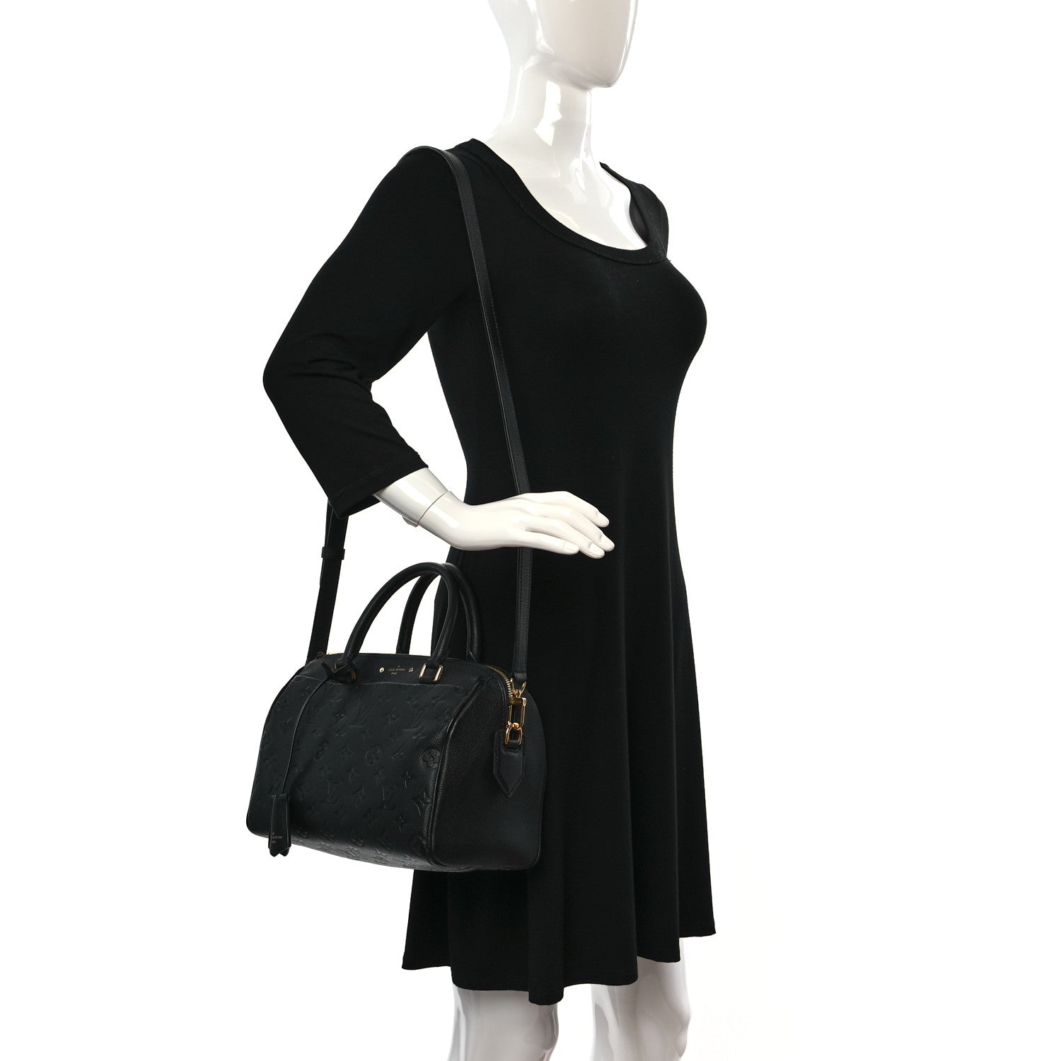 Louis Vuitton Empreinte Speedy Bandouliere 25 NM Black 2 of 10