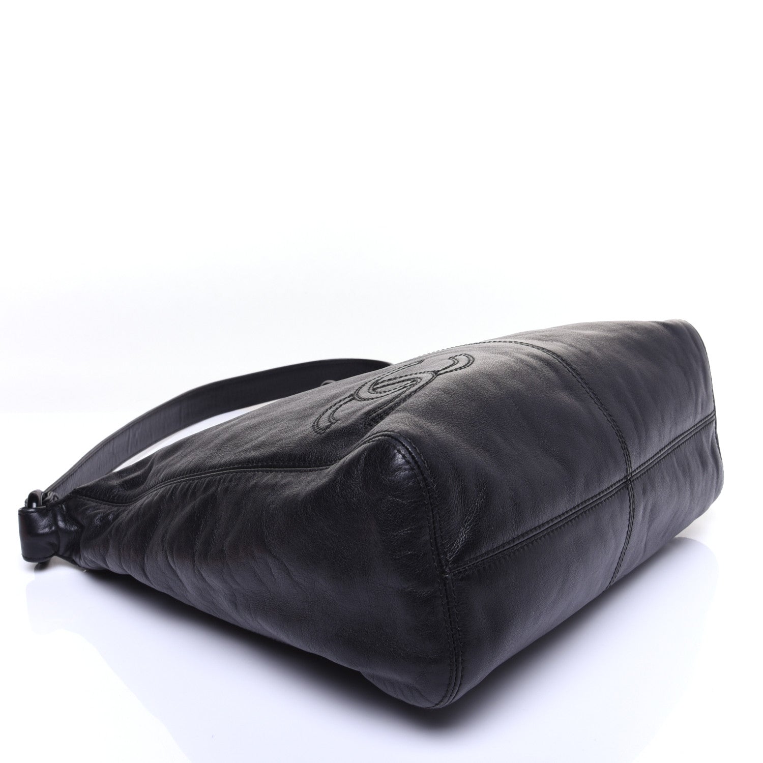 Chanel Lambskin CC Shoulder Bag Black 4 of 13