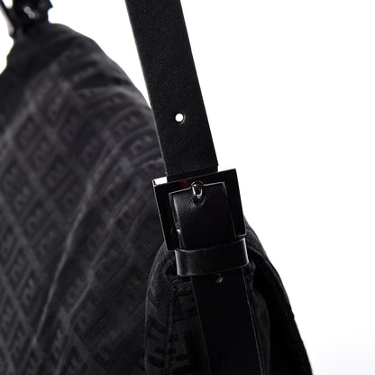 Fendi Zucchino Forever Mama Baguette Black 14 of 16