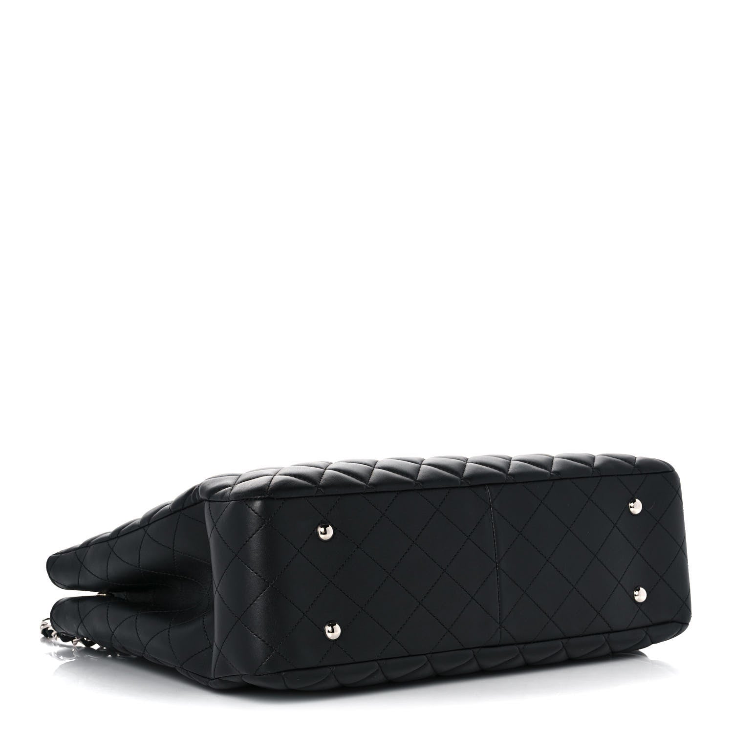 Chanel Calfskin Quilted Large Classic Shopping Tote Black 4 of 14