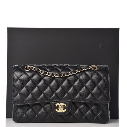 Chanel Caviar Quilted Medium Double Flap Black 9 of 9