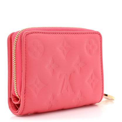Louis Vuitton Lambskin Embossed Monogram Lou Coussin Wallet Pink 3 of 11