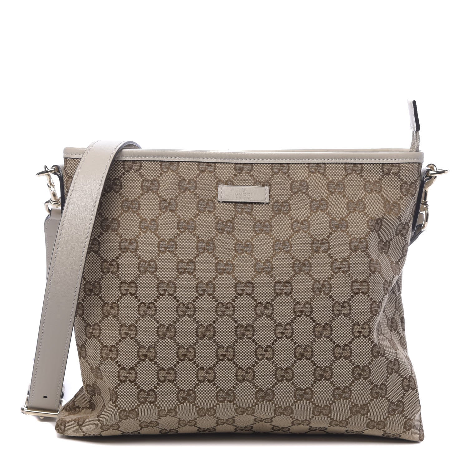 Gucci Monogram Medium Flat Messenger Bag Off White 1 of 9