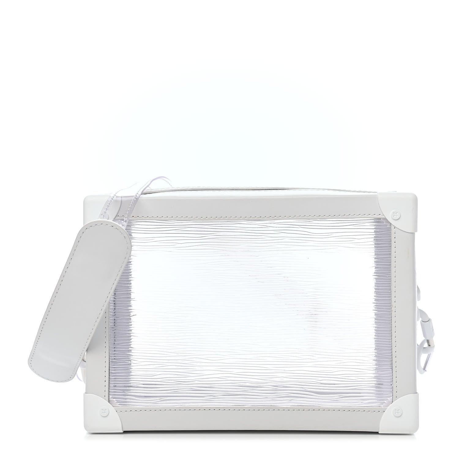 Louis Vuitton Calfskin PVC Epi Plage Soft Trunk Optic White 1 of 8