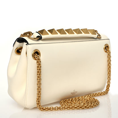 Valentino Garavani Nappa Stud Sign Shoulder Bag Ivory 3 of 14
