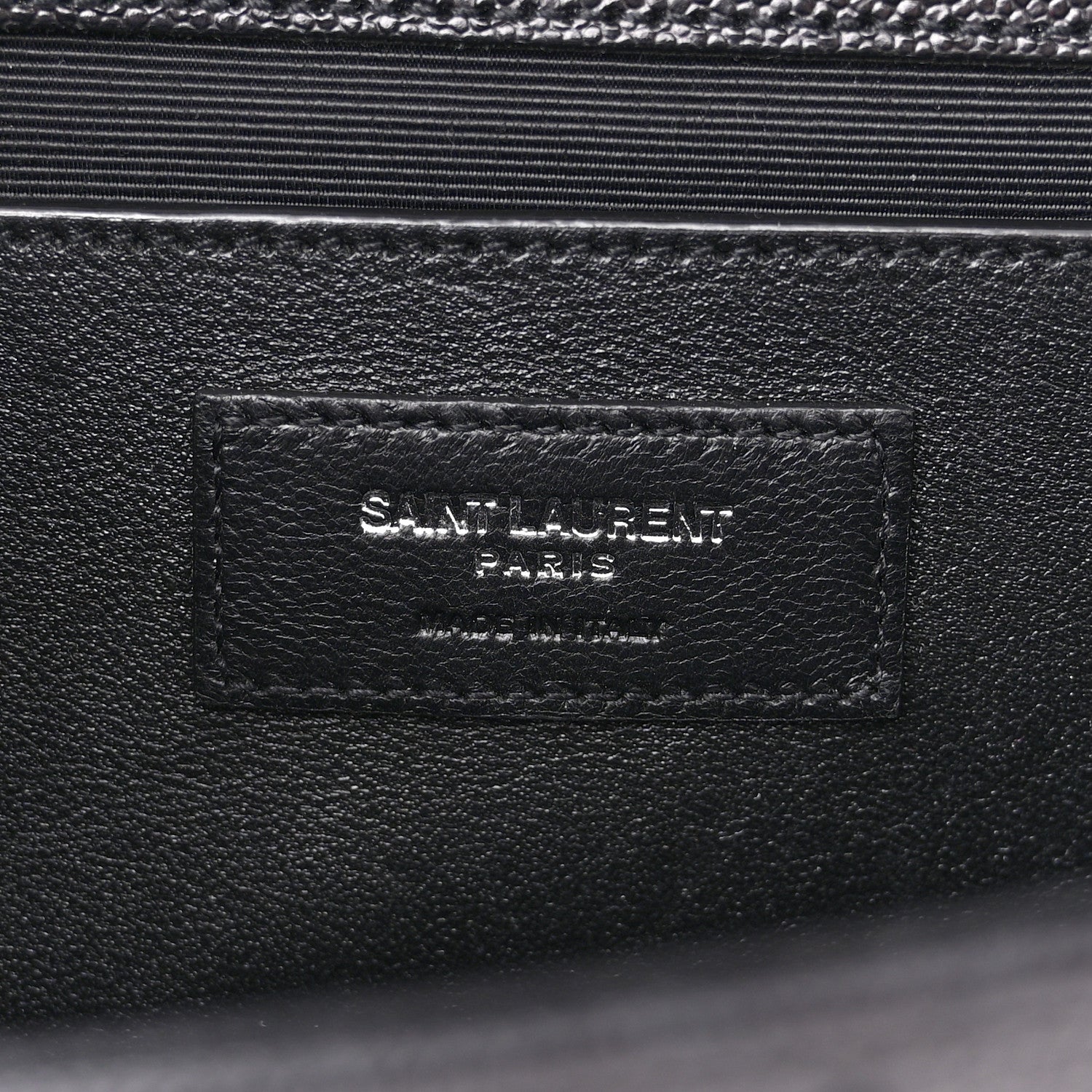 Saint Laurent SAINT LAURENT Grain De Poudre Textured Mixed Matelasse Triquilt Medium Monogram Satchel Black 6 of 14