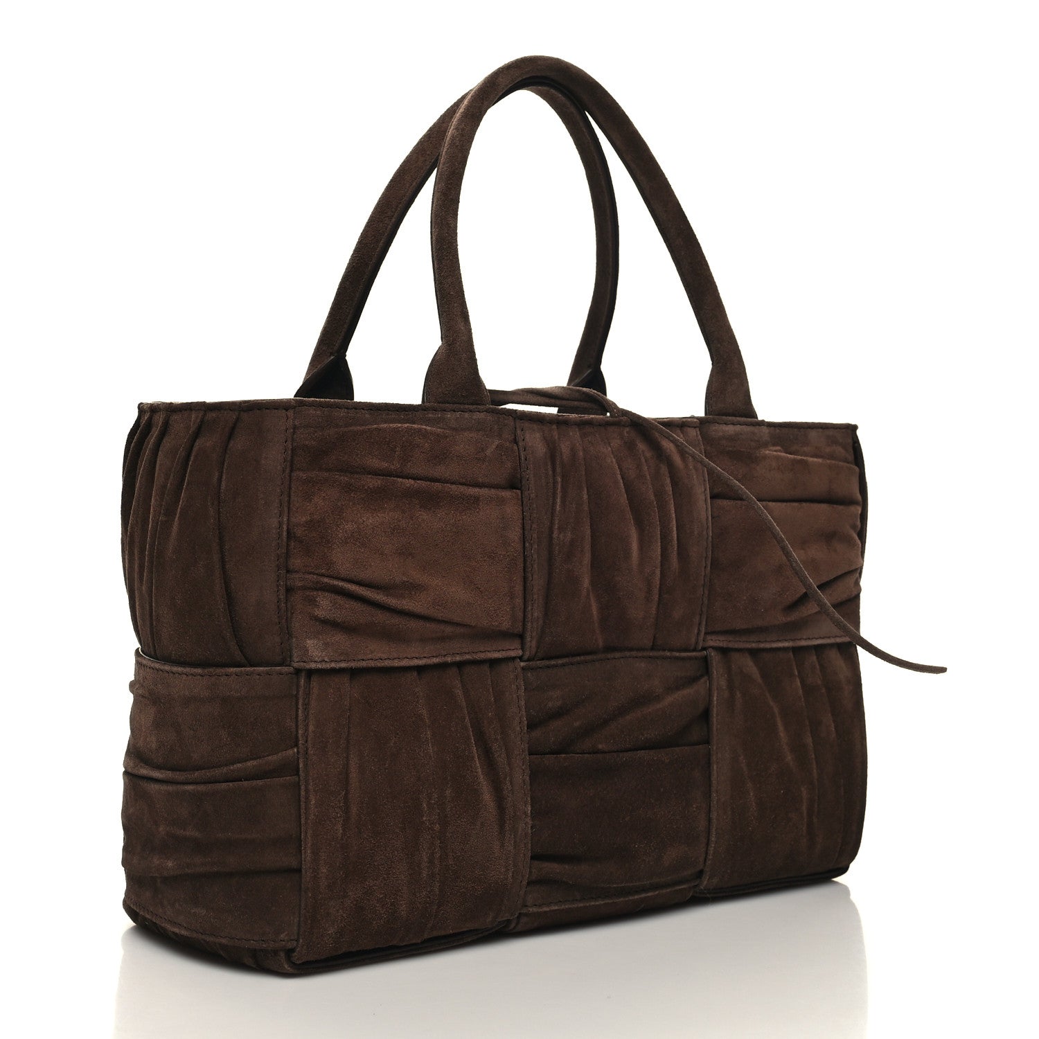 Bottega Veneta Suede Foulard Intrecciato Small Arco Tote Brownie 4 of 11