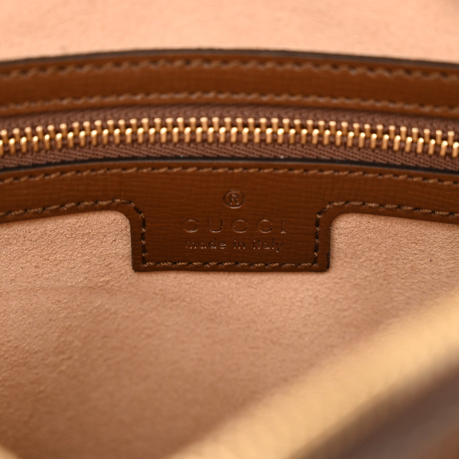 Gucci GG Supreme Monogram Small Horsebit 1955 Shoulder Bag Beige Brown Sugar 7 of 12