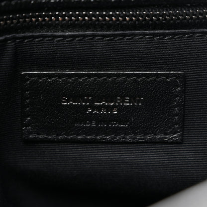 Saint Laurent Crinkled Calfskin Matelasse Monogram Medium Niki Chain Satchel Black 6 of 11